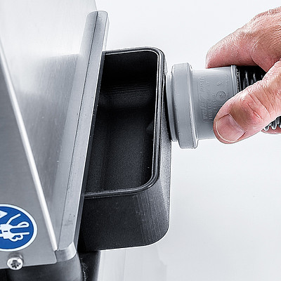 Tiroir à saletés avec raccord Tiroir à saletés avec raccord